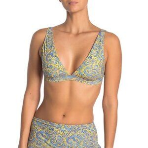 NWOT Athena Liesl Paisley Bikini Top